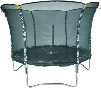 Детский батут Black Tramp – 3,0 метра черный с защитной сеткой