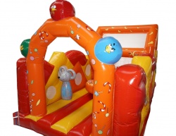 Коммерческий детский надувной батут "СЫРНЫЙ ДОМИК" СП. 148