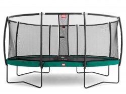 Батут BERG Grand Champion (зеленый) с защитной сеткой Deluxe овальный 515*365 арт. 35.63.02.01