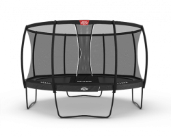 Батут Berg Чемпион Черный 430 + Защитная сетка Deluxe 430 арт. 35.44.95.03 (Champion Regular 430 Black + Safety Net Deluxe)