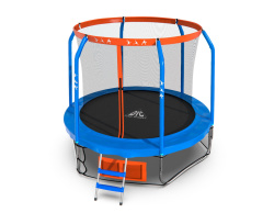 Батут DFC JUMP BASKET 8ft внутр.сетка, лестница (244cм)