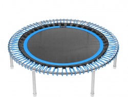 Батут для фитнеса Bellicon Classic 125 см со складными ножками (голубой цвет)