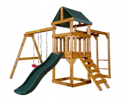 Детская игровая площадка Babygarden Play 3 (тёмно-зелёный)