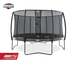 Батут BERG Elite Regular Grey 430 + Safety Net Deluxe 430 Серый арт. 37.84.13.02