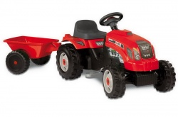 Трактор GM Bull + remorgue rouge smoby
