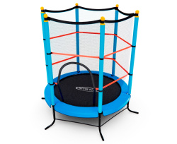 Батут детский DFC SMRKIDS 55" с сеткой, BLUE 140см