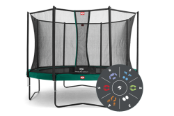 Батут BERG Champion (Чемпион) 430 Tattoo (Тату) + Safety Net Comfort 430 арт. 35.44.06