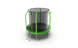 EVO JUMP Cosmo 6ft (Green). Батут с внутренней сеткой и лестницей, диаметр 183 см (зеленый)