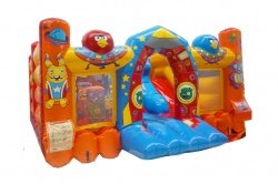 Коммерческий детский надувной батут "СУПЕР-ГЕРОИ" СП.111