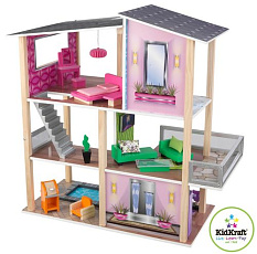 Домик для мини-кукол "Стильный коттедж" KidKraft 65822_KE