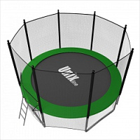 Дачный Пружинный БАТУТ UNIX 6 FT С внеш. СЕТКОЙ И ЛЕСТНИЦЕЙ GREEN