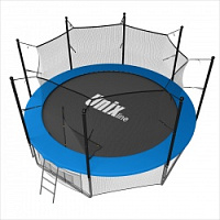 Дачный Пружинный Батут с внутр. с сеткой UNIX 12 FT INSIDE (BLUE)