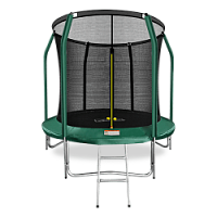 Спортивный батут премиум 8FT с внутренней сеткой и лестницей (Dark green) ARLAND