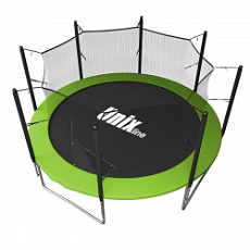 Дачный Пружинный Батут с внутр. с сеткой UNIX line Simple 12 ft Green (inside)