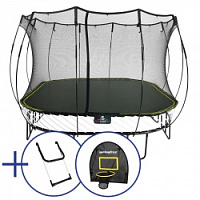 Комплект Батут беспружинный овальный SPRINGFREE O77 Лестница и Баскетбольное кольцо