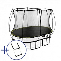 Комплект Батут беспружинный овальный SPRINGFREE O92 Лестница