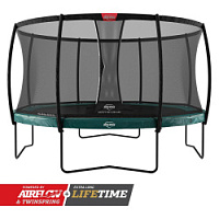 Батут BERG Elite+330 (зеленый) + защ. сеткой Deluxe арт. 37.81.07.01