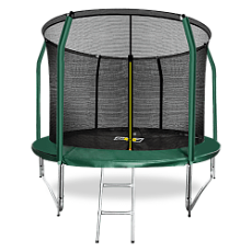 Спортивный батут премиум 10FT с внутренней сеткой и лестницей (Dark green) ARLAND