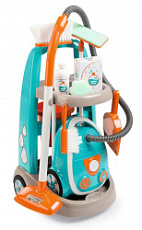 Детская тележка для уборки пылесос звук Smoby арт. 330309