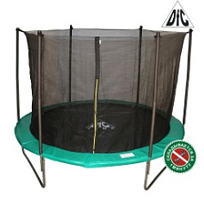 Складной батут для всей семьи DFC JUMP green с сеткой 12FT-TR-EG