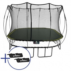 Комплект Батут беспружинный квадратный SPRINGFREE S113 Крепеж