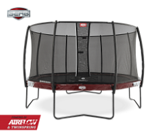 Батут BERG Elite+330 (красный) + защ. сеткой Deluxe арт. 37.81.00.00