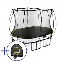 Комплект Батут беспружинный овальный SPRINGFREE O92 Баскетбольное кольцо