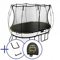 Комплект Батут беспружинный овальный SPRINGFREE O92 Лестница Баскетбольное кольцо