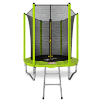 Спортивный батут 6FT с внутренней сеткой и лестницей (Light green) ARLAND