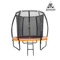 Батут дачный DFC TRAMPOLINE KENGOO с сеткой и лестницей 8FT-TR-E-BAS