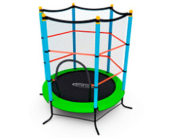 Батут детский DFC SMRKIDS 55" с сеткой, GREEN 140см