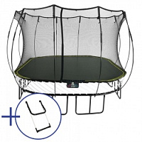 Комплект Батут беспружинный квадратный SPRINGFREE S113 Лестница